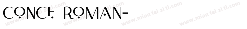 conce roman字体转换